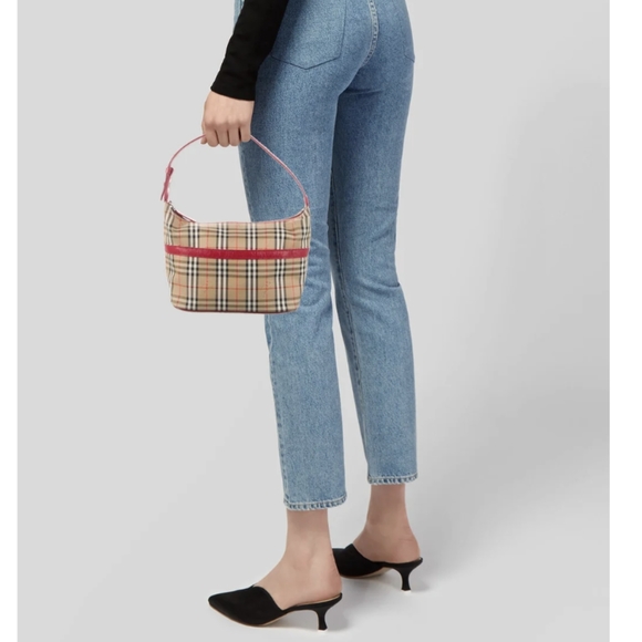 Burberry Check Red Trim Shoulder bag